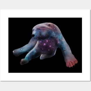 Galaxy Polar Bear Posters and Art